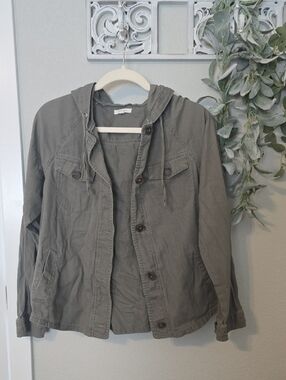 Maurices Olive Utility Jacket with Hood